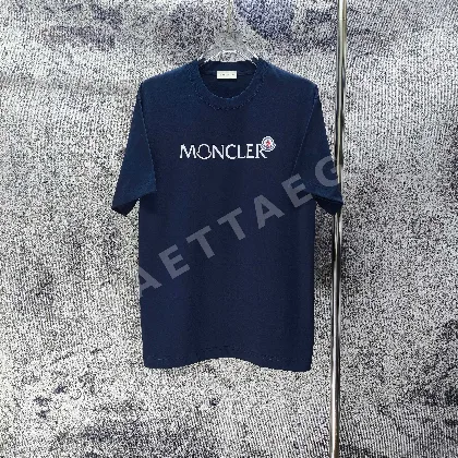몽클레르 플로키 가공 실리콘 패치 여성 반팔 티셔츠 88840