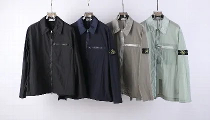 스톤아일랜드 메탈릭 나일론 남성 자켓 51510