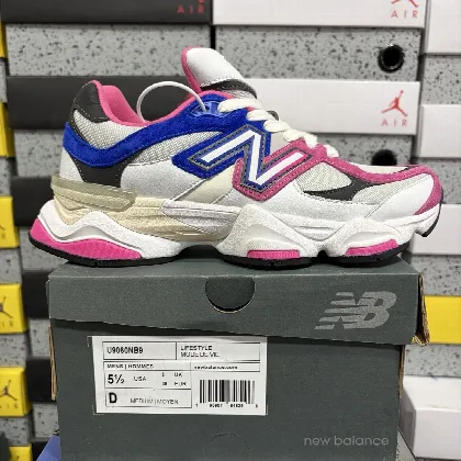 뉴발란스 [C] 9060 화이트 핑크 블루 U9060NB9 202082 New Balance 9060