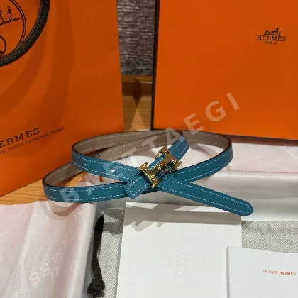 에르메스 슬림 양면 가죽 벨트 175825