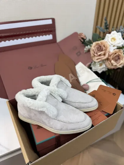 로로피아나 코요테 퍼 하이탑 신발 93291