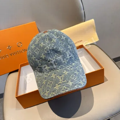 루이비통 LV 데님 자카드 베이스볼 캡 186165