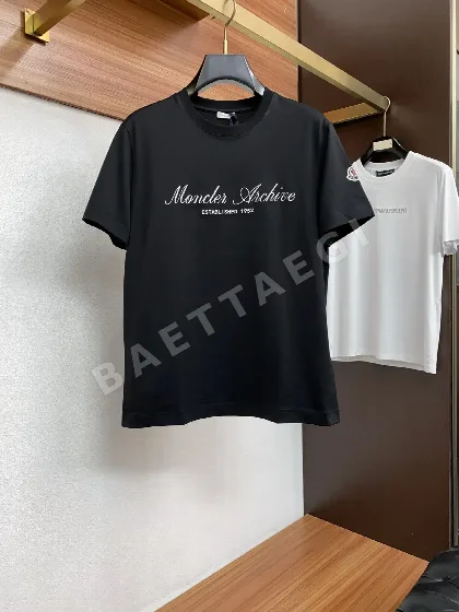 몽클레르 면 크루넥 반팔 티셔츠 남성용 P250