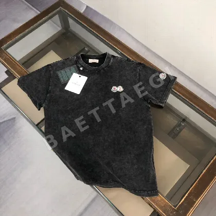 몽클레르 헤비듀티 페이드 워시 남성 반팔 티셔츠 48920