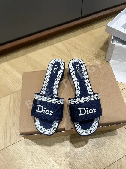 디올 자수 자카드 샌들 95293