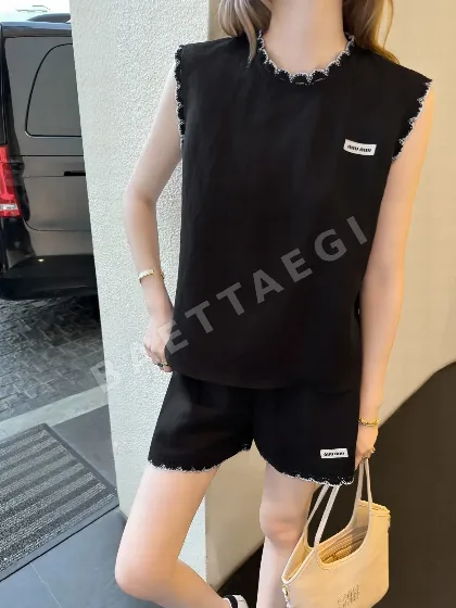 미우미우 여성 린넨 세트 101295
