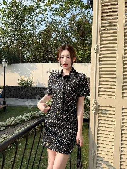 구찌 라인스톤 장식 여성 세트 91618
