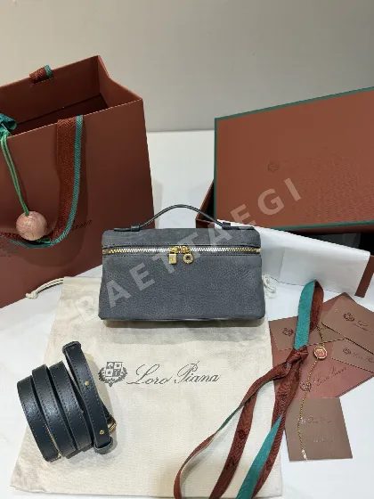 로로피아나 L19 벨벳 핸드백 191278