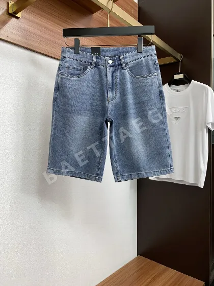 프라다 슬림핏 데님 반바지 103561