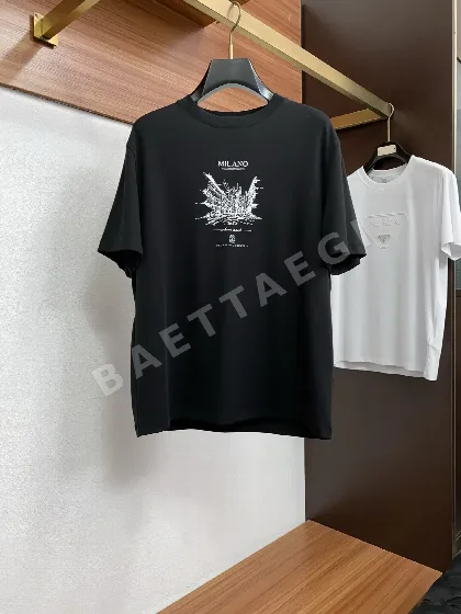 브루넬로쿠치넬리 린넨 코튼 남성 반팔 티셔츠 148605