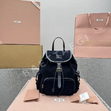 미우미우 코듀로이 백팩 68435