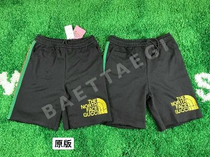 구찌 프린트 린넨 코튼 반바지 4482