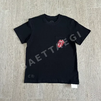 크롬하츠 여성 블랙 반팔 티셔츠 83072