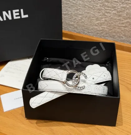 샤넬 램스킨 퀼팅 20mm 벨트 174223