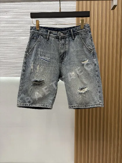 발렌시아가 남성 데님 반바지 65795