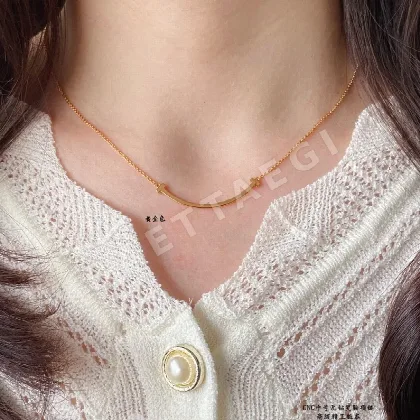 티파니 스마일 페이스 큐빅 목걸이 70861