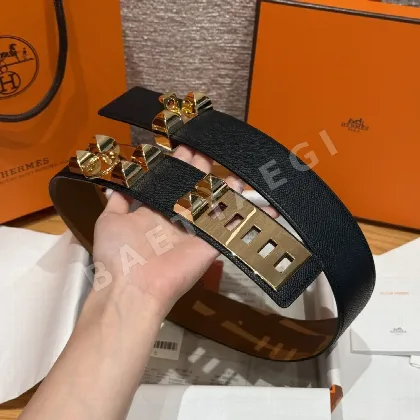 에르메스 코리에 드 시앙 앱송 카프스킨 벨트 176127