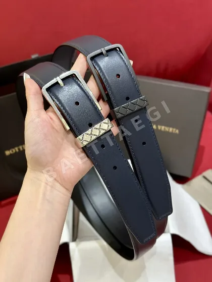 보테가베네타 송아지가죽 벨트 175089