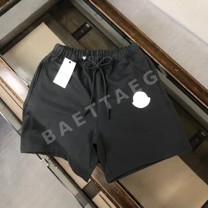 몽클레르 로고 캐주얼 430 g 워싱 코튼 남성 반바지 430 G