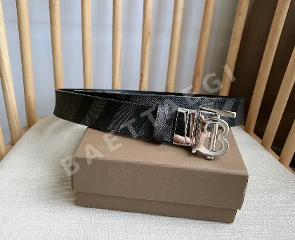 버버리 런던 체크 가죽 벨트 58135