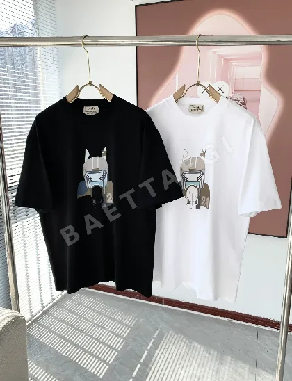 에르메스 로고 프린트 남성 반팔티 88289