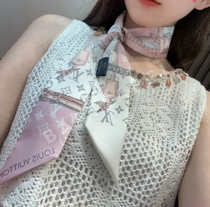 루이비통 모노그램 실크 리본 스카프 146420