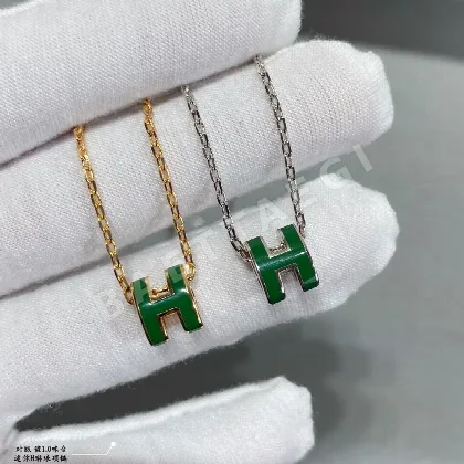 에르메스 미니 H 에나멜 목걸이 70449