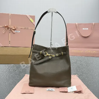 미우미우 어드벤처 버킷백 올리브그린 68396