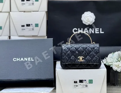 샤넬 25S 코코 크러쉬 미니 캐비어 가죽 가방 AS5554