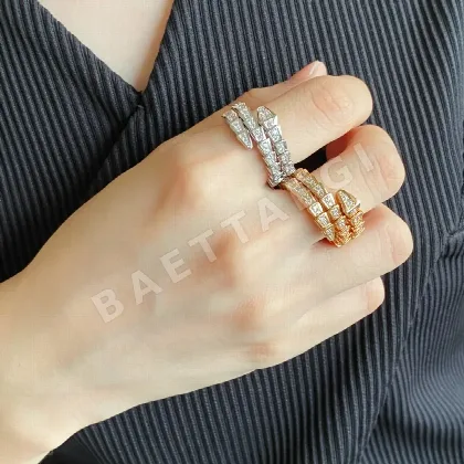 불가리 트리플 스트랜드 스네이크 반지 64755