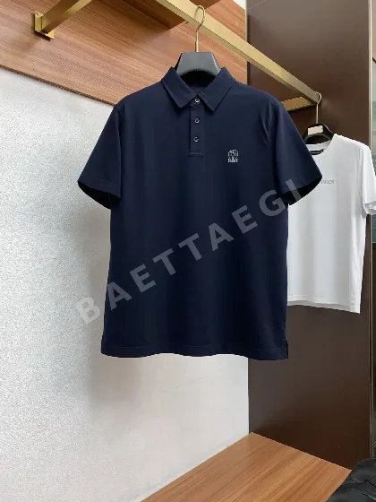 브루넬로쿠치넬리 클래식 카라 남성 반팔 폴로셔츠 47979