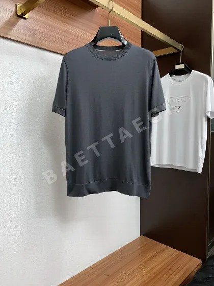 로로피아나 남성 크루넥 코튼 반팔 티셔츠 138999