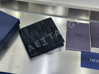 디올 오블리크 프린트 접이식 지갑 22376