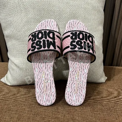 디올 자수 캔버스 샌들 141776