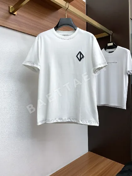 디올 코튼 크루넥 반팔 티셔츠 47239