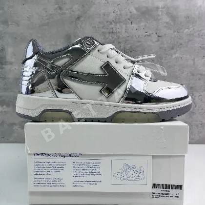 오프화이트 아웃 오브 오피스 OOO 로우 탑스 실버 화이트 E0172 202394 Off White Out Of Office OOO Low