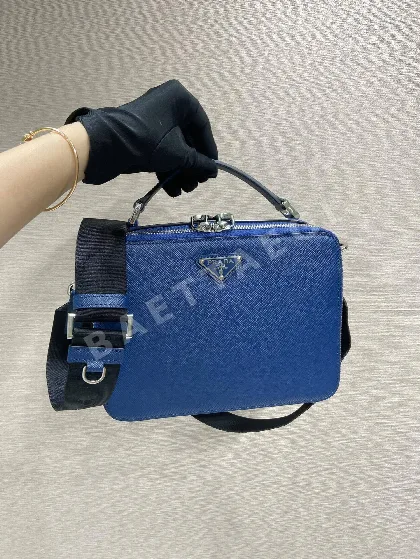 프라다 사피아노 가죽 브릭 핸드백 2VH069 122460