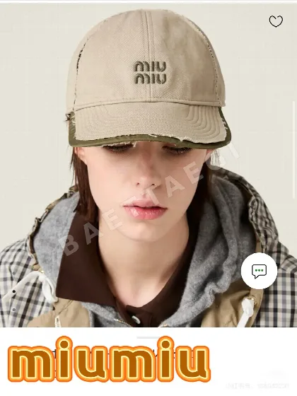 미우미우 자수 베이스볼 모자 185790