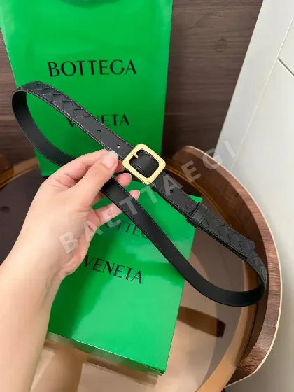 보테가베네타 실크 짜임 인트레치아토 송아지가죽 벨트 58235