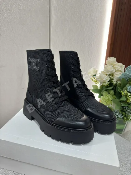 셀린느 코튼 플랫폼 마틴 부츠 93851