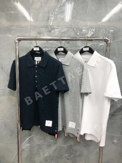 톰브라운 메시 피케 반팔 폴로셔츠 50656