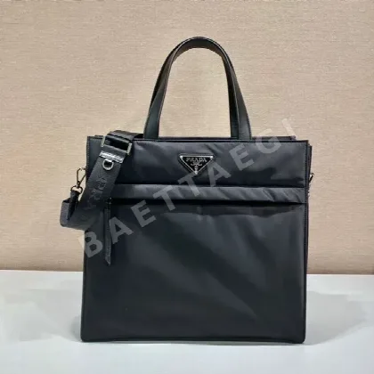 프라다 Re-Nylon 가죽 토트백 2VG076
