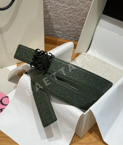 로에베 아나그램 리버시블 송아지가죽 벨트 177020