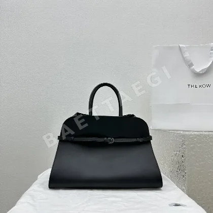 더로우 올블랙 레더 벨트 가방 128688