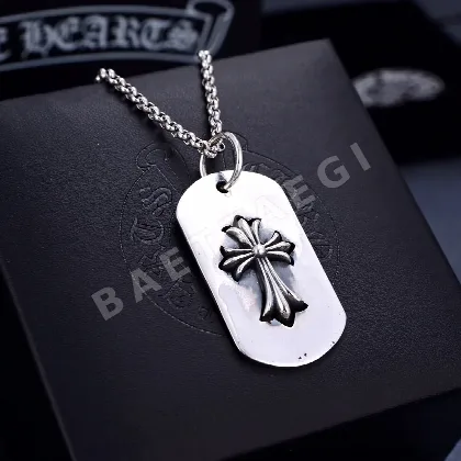 크롬하츠 십자가 로고 목걸이 124840