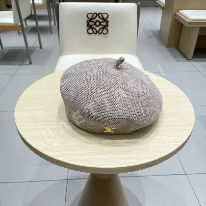 루이비통 무지 린넨 베레모 모자 186141