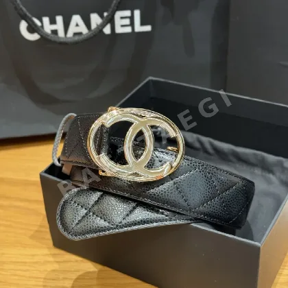 샤넬 라운드 더블 C 시프스킨 여성 벨트 173991