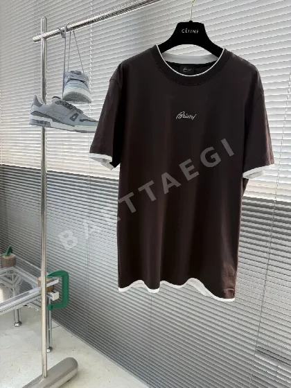 브리오니 텐셀 코튼 남성 반팔 티셔츠 88621