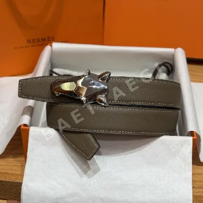 에르메스 셰느당크르 링크 양면 가죽 벨트 175465