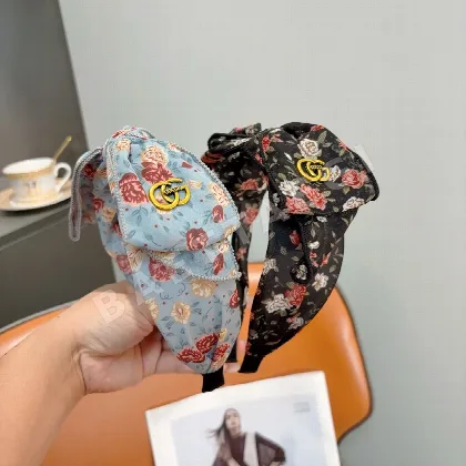 구찌 모노그램 리본 헤드밴드 184713